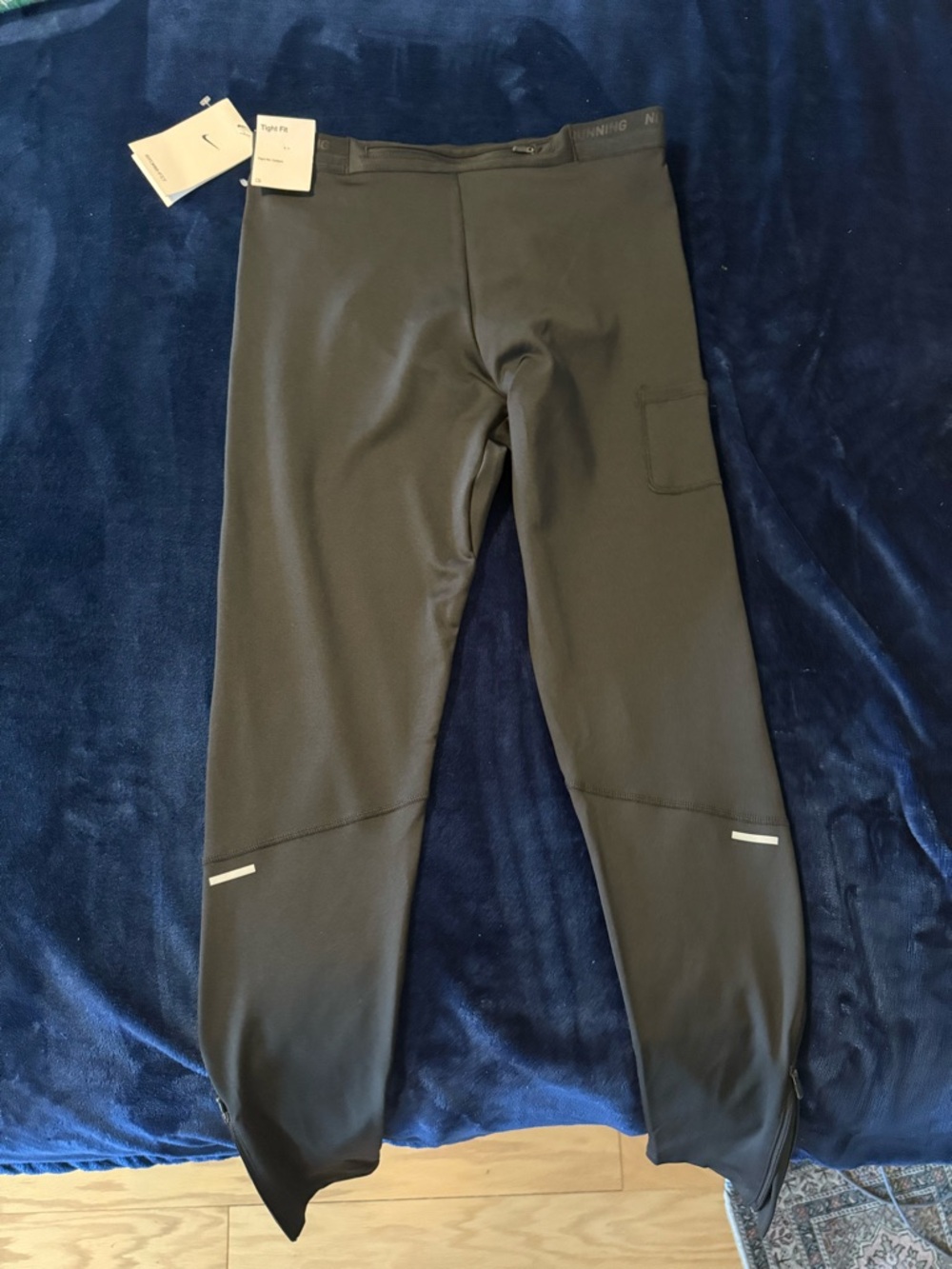 Nike Men's Storm-FIT Phenom Elite Running Tights in the Black/Reflective Silver